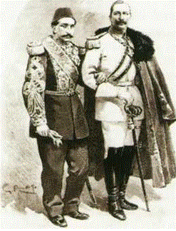 Abdülhamit'in Kaiser II Wilhelm'i karşılaması